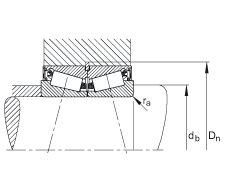 圓錐滾子軸承 JK0S040, 整體圓錐滾子軸承，單側唇密封，直徑系列 0