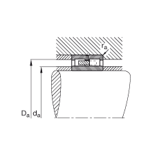 圓柱滾子軸承 NNU4936-S-M-P5-C3, 浮動軸承，雙列，可分離，帶保持架