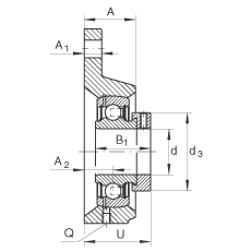 軸承座單元 PCFTR20, 帶三個(gè)螺栓孔的法蘭的軸承座單元,鑄鐵,偏心鎖圈,P型密封 軸承座單元 PCFTR20, 帶三個(gè)螺栓孔的法蘭的軸承座單元,鑄鐵,偏心鎖圈,P型密封